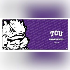 TCU Horned Frogs Purple YouTheFan NCAA TCU Logo Series Desk Pad